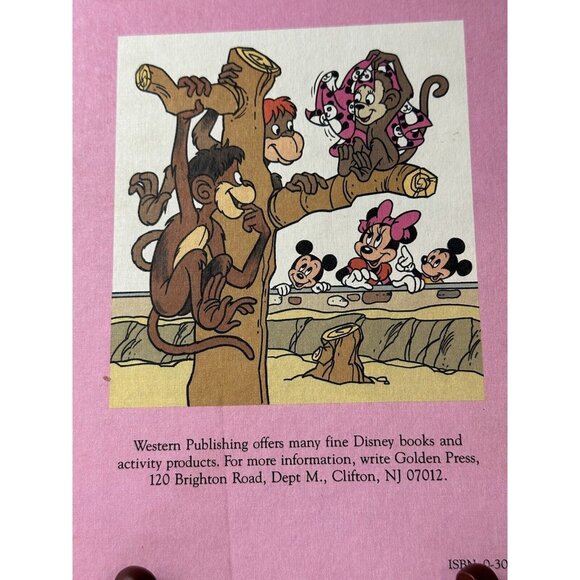 Mickey and Minnie's Zoo Adventures Disney's Learn Vtg Book Series 1st Ed 1990 - Picture 7 of 12